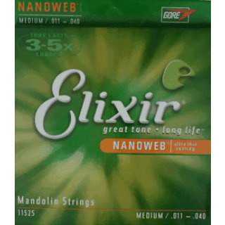 Elixir Nanoweb Medium 11 - 40 Mandolin Strings 11525