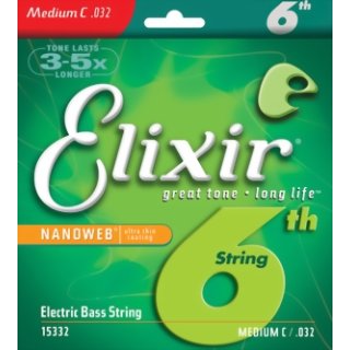 Elixir Nanoweb Medium C032 Electric Bass Strings 15332