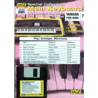 Hage Midifiles Special Collection Mein Keyboard f&uuml;r YAMAHA PSR-8000 7