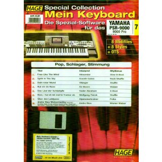 Hage Midifiles Special Collection Mein Keyboard f&uuml;r YAMAHA PSR-9000 9000 Pro 7