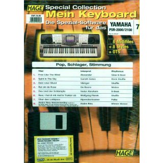 Hage Midifiles Special Collection Mein Keyboard f&uuml;r YAMAHA PSR-2000/2100 7