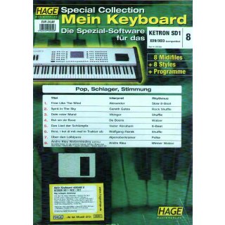 Hage Midifiles Special Collection Mein Keyboard f&uuml;r KETRON SD1 XD9/XD3 8