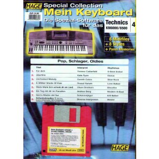 Hage Midifiles Special Collection Mein Keyboard f&uuml;r Technics KN6000/6500 4