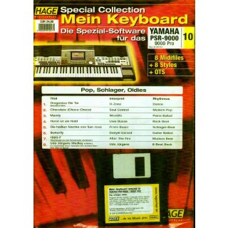 Hage Midifiles Special Collection Mein Keyboard f&uuml;r YAMAHA PSR-9000 9000 Pro 10