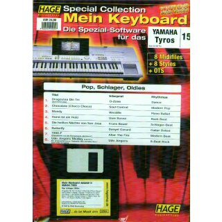 Hage Midifiles Special Collection Mein Keyboard f&uuml;r YAMAHA Tyros 15