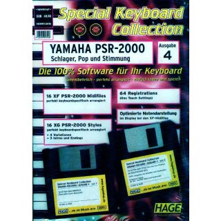 Hage Midifiles Special Keyboard Collection Ausgabe 4 f&uuml;r YAMAHA PSR-2000