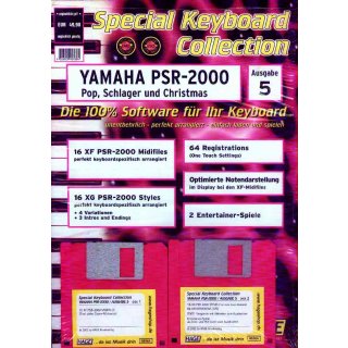 Hage Midifiles Special Keyboard Collection Ausgabe 5 f&uuml;r YAMAHA PSR-2000