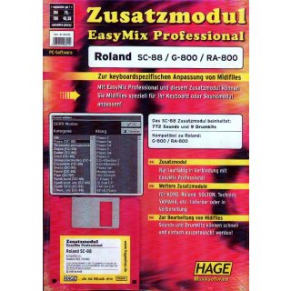 Hage Midifiles Zusatzmodul EasyMix Professional f&uuml;r Roland SC-88/G-800/RA-800