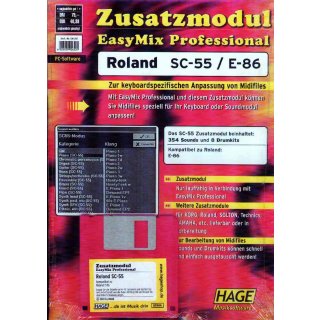 Hage Midifiles Zusatzmodul EasyMix Professional f&uuml;r Roland SC-55/E-86